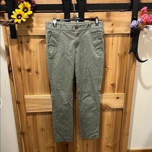 J. Crew Frankie Sage Green Straight Leg Pants